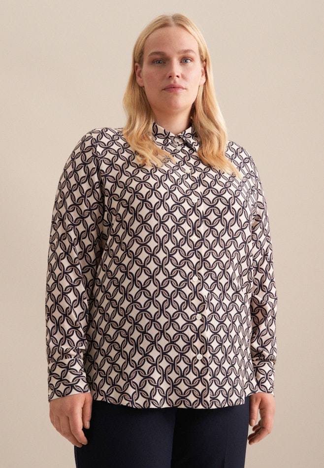 Grande taille Collar Shirt Blouse in Ecru | Seidensticker online shop