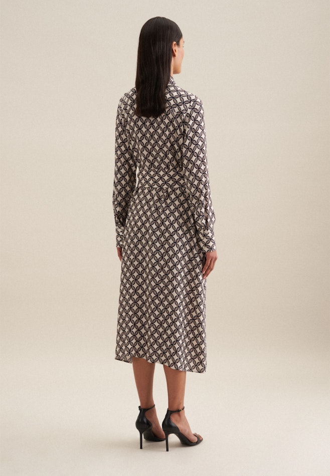 Krepp Midi Kleid in Ecru | Seidensticker Onlineshop