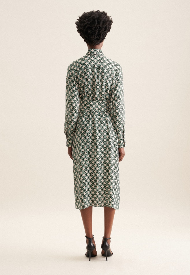 Kragen Kleid Regular in Grün | Seidensticker Onlineshop