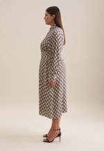 Grande taille Collar Dress in Ecru |  Seidensticker Onlineshop