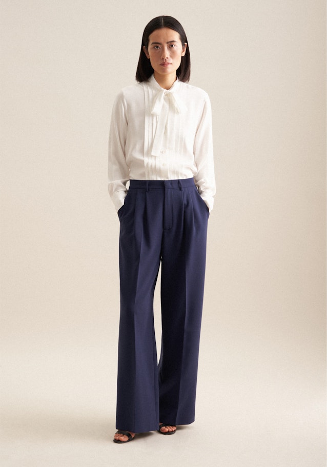 Regular Pantalons Uni in Bleu Foncé | Seidensticker Onlineshop