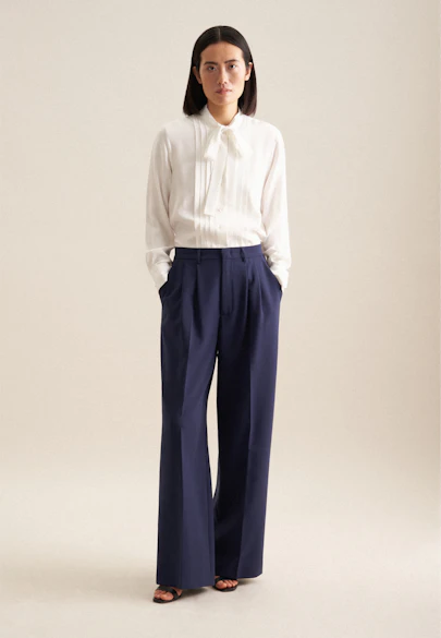 Regular Pantalon Uni in Bleu Foncé |  Seidensticker Onlineshop