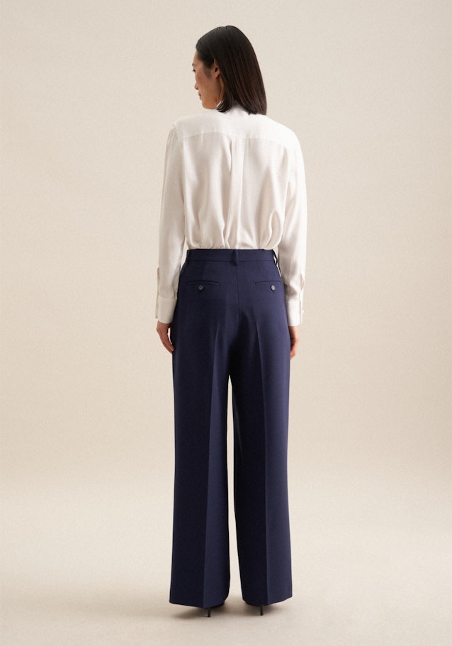 Regular Pantalons Uni in Bleu Foncé | Seidensticker Onlineshop