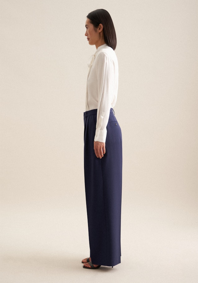 Regular Pantalons Uni in Bleu Foncé | Seidensticker Onlineshop