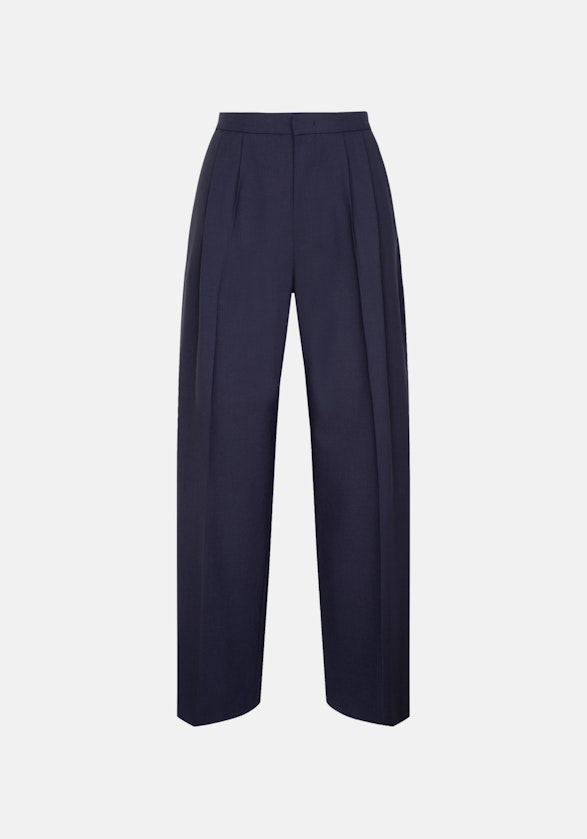 Regular Pantalons Uni in Bleu Foncé | Seidensticker Onlineshop