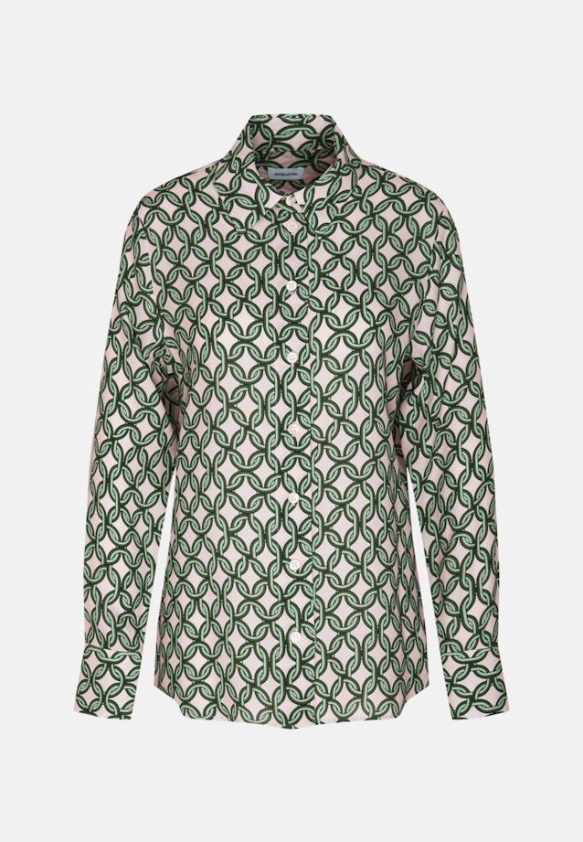 lange Arm Krepp Shirtblouse in Groen |  Seidensticker Onlineshop