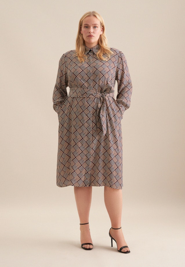 Grande taille Collar Dress in Dark Blue |  Seidensticker Onlineshop