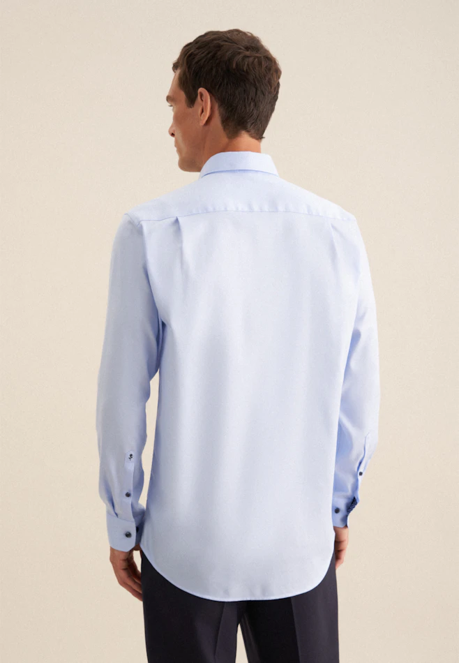 Regular Chemise d'affaires Uni dans Bleu Clair | Boutique en ligne Seidensticker