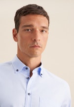 Bügelfreies Twill Business Hemd in Regular mit Button-Down-Kragen in Hellblau |  Seidensticker Onlineshop