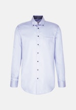 Bügelfreies Twill Business Hemd in Regular mit Button-Down-Kragen in Hellblau |  Seidensticker Onlineshop