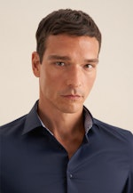 Slim Performance-Hemd Uni in Dunkelblau |  Seidensticker Onlineshop