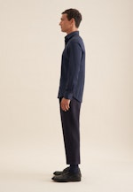 Slim Performance-Hemd Uni in Dunkelblau |  Seidensticker Onlineshop