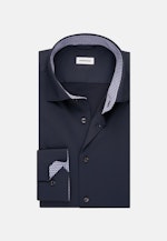 Slim Performance-Hemd Uni in Dunkelblau |  Seidensticker Onlineshop