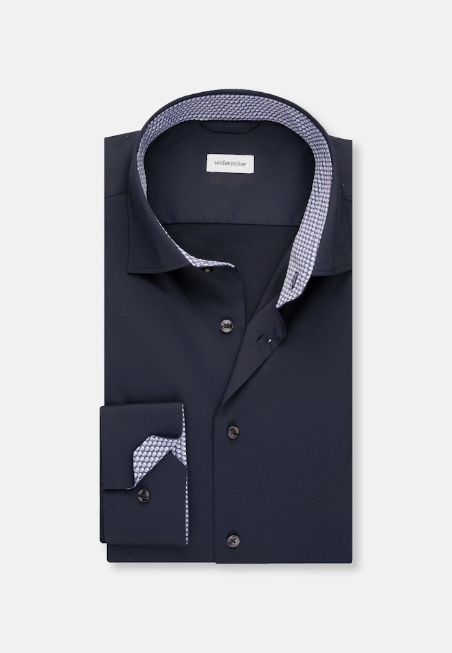 Slim Performance shirt Uni in Dark Blue | Seidensticker online shop