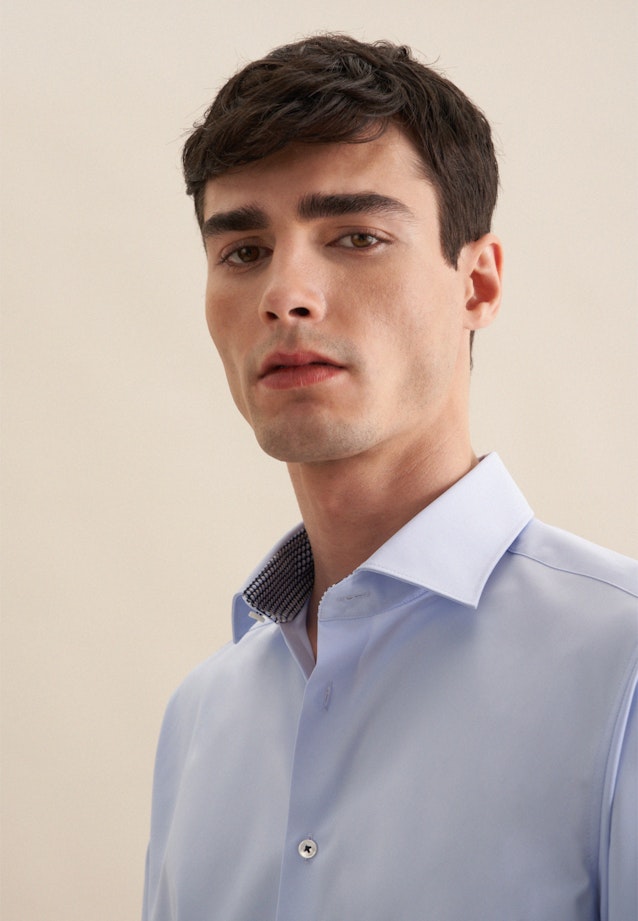 Slim Chemise Performance Uni in Bleu Clair |  Seidensticker Onlineshop