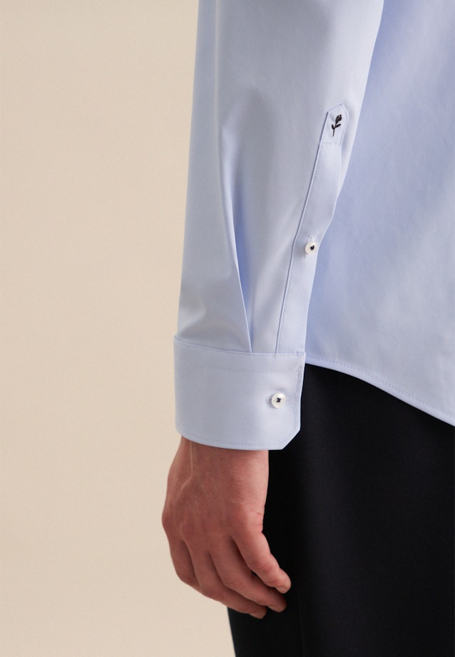 Slim Chemise Performance Uni in Bleu Clair |  Seidensticker Onlineshop