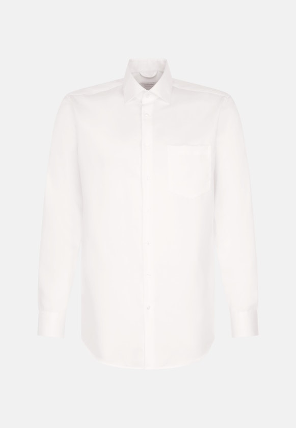 Regular Chemise d'affaires Uni in Blanc |  Seidensticker Onlineshop
