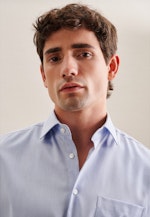 Regular Business Hemd Uni in Mittelblau |  Seidensticker Onlineshop