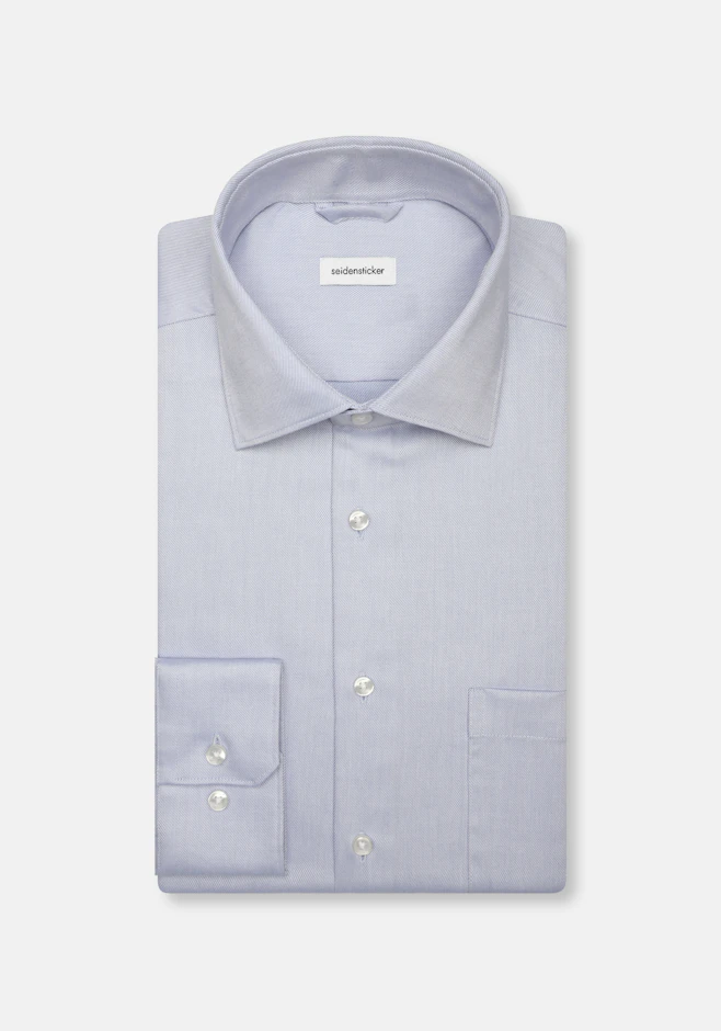 Regular Business shirt Uni in Mittelblau | Seidensticker online shop