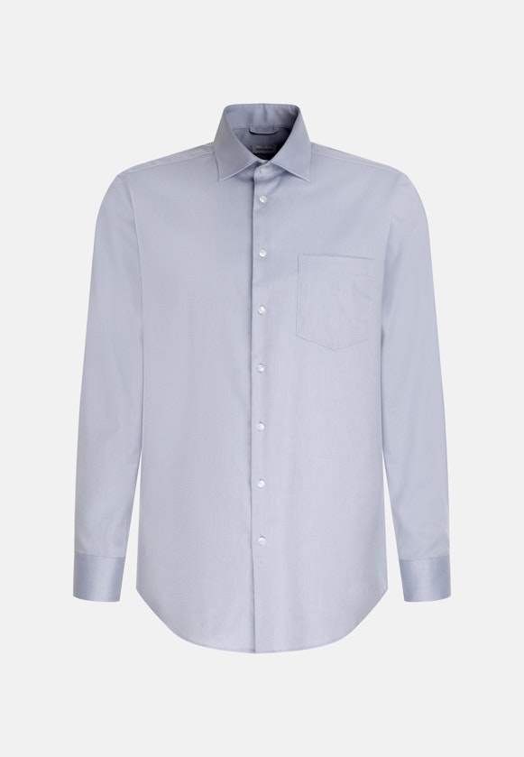 Regular Business Hemd Uni in Mittelblau |  Seidensticker Onlineshop