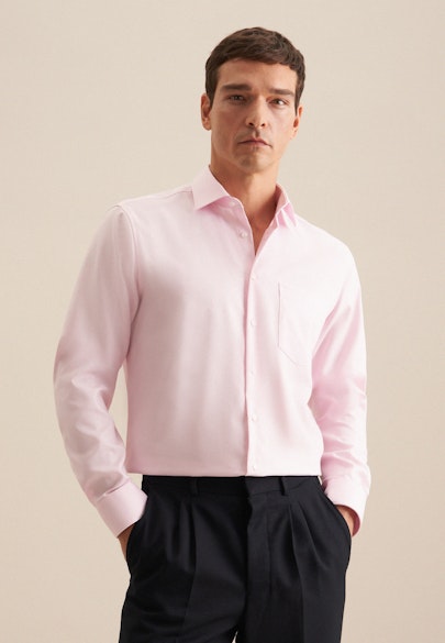 Regular Chemise d'affaires Uni in Rose Fuchsia | Seidensticker Onlineshop