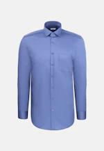 Regular Business shirt Uni in Mittelblau |  Seidensticker Onlineshop