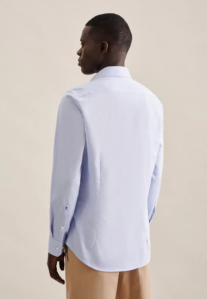 Slim Chemise d'affaires Uni in Bleu Moyen | Seidensticker Onlineshop