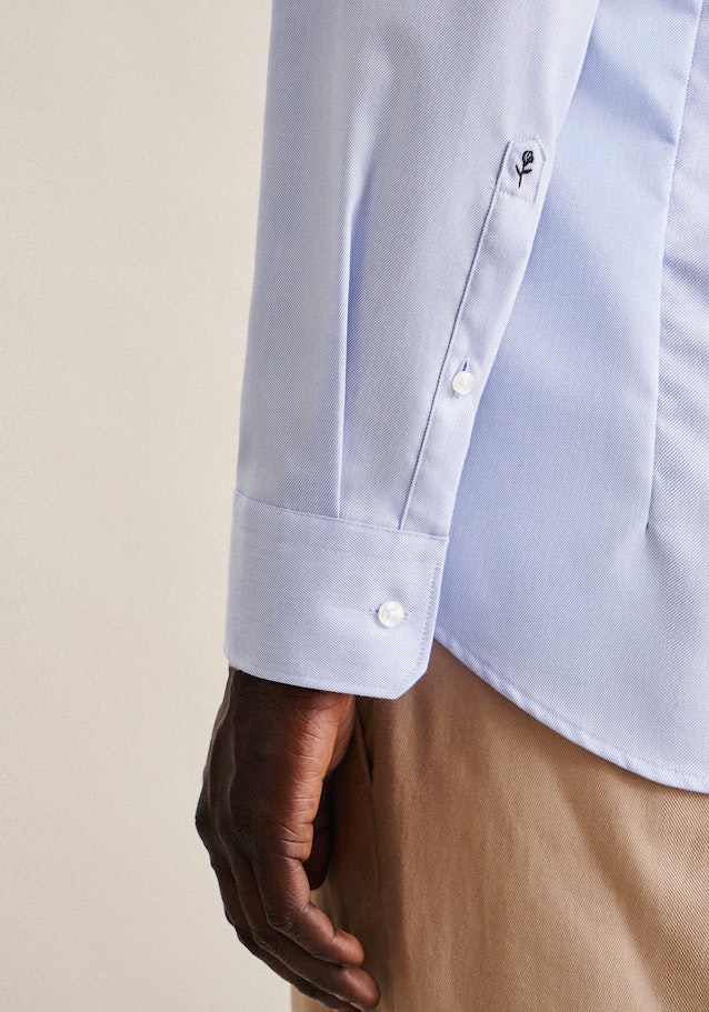 Slim Chemise d'affaires Uni in Bleu Moyen | Seidensticker Onlineshop