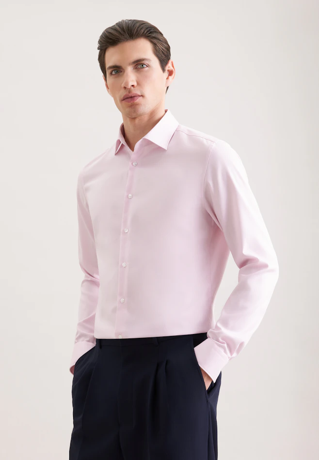 Slim Chemise d'affaires Uni dans Rose Fuchsia | Boutique en ligne Seidensticker