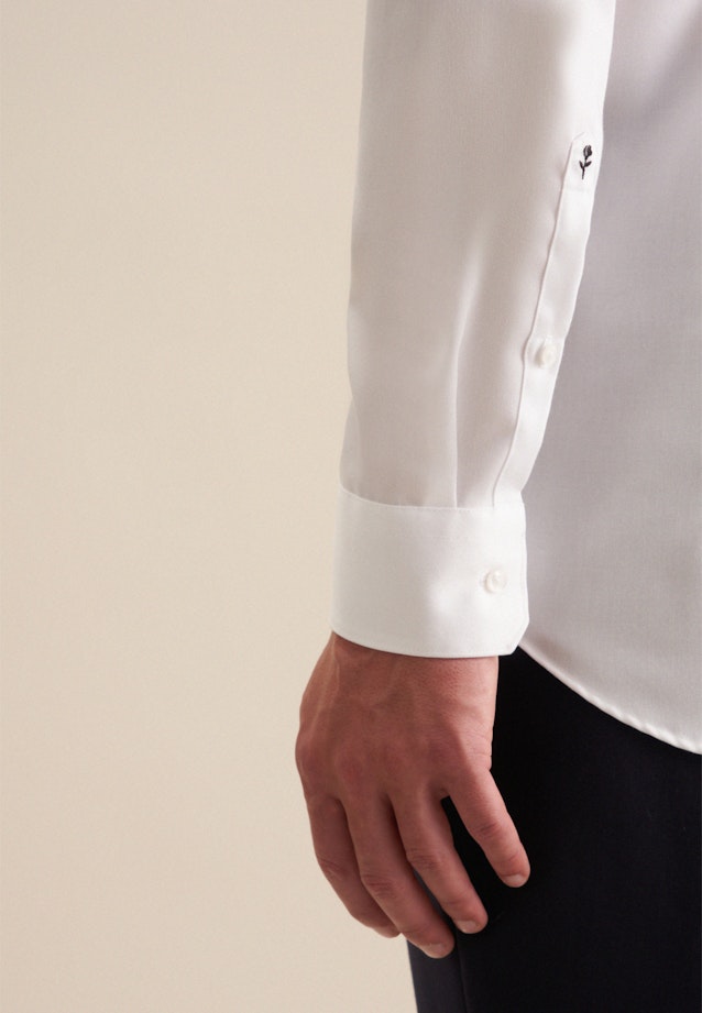 Chemise Business Slim Col Kent  manches extra-longues in Blanc |  Seidensticker Onlineshop