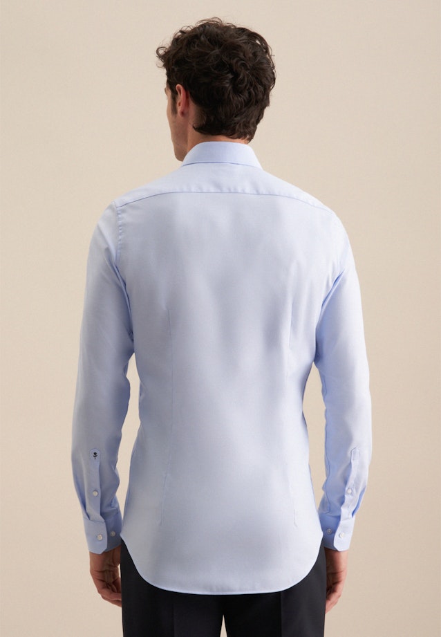 Non-iron Twill Business Shirt in Slim with Kent-Collar and extra long sleeve in Hellblau |  Seidensticker Onlineshop