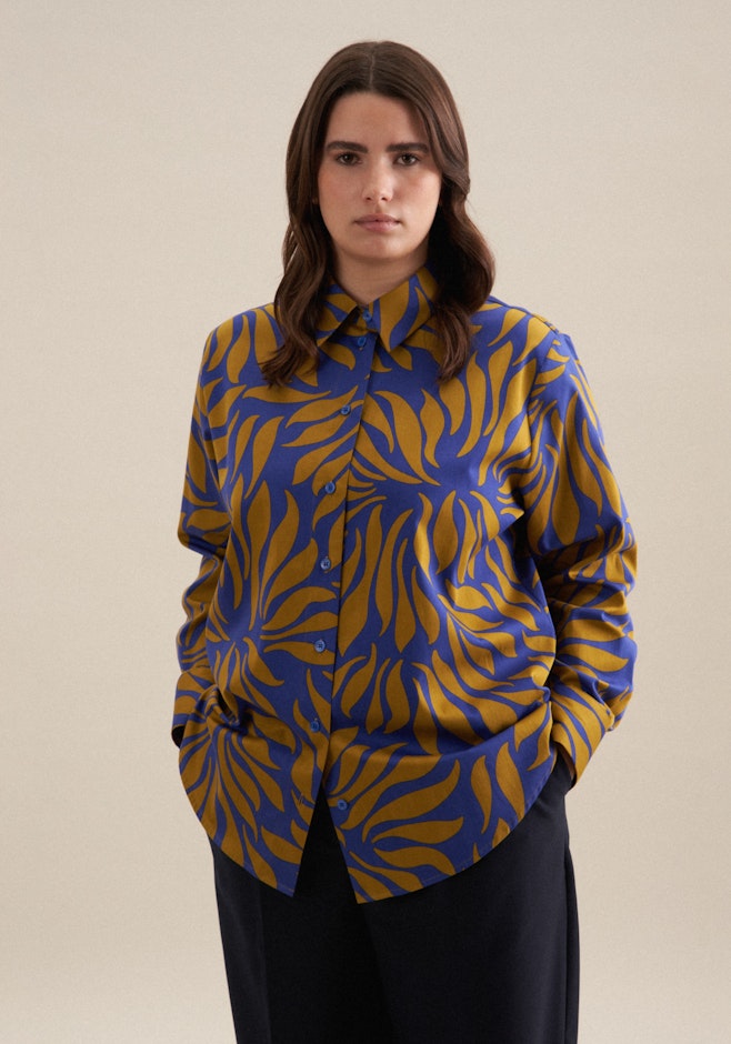 Hemdbluse Druck in Gelb | Seidensticker Onlineshop
