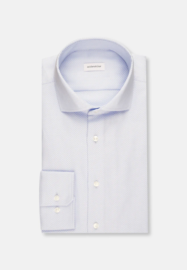 Slim Business shirt Stripe in Light Blue | Seidensticker online shop