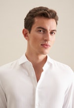 Non-iron Herringbone pattern Business Shirt in Slim with Kent-Collar in White |  Seidensticker Onlineshop