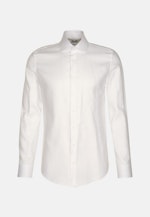 Non-iron Herringbone pattern Business Shirt in Slim with Kent-Collar in White |  Seidensticker Onlineshop