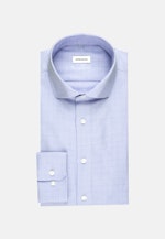 Chemise Business Shaped Structuré Col Kent in Bleu Clair |  Seidensticker Onlineshop