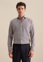 Shaped Chemise d'affaires carreaux in Lilas |  Seidensticker Onlineshop