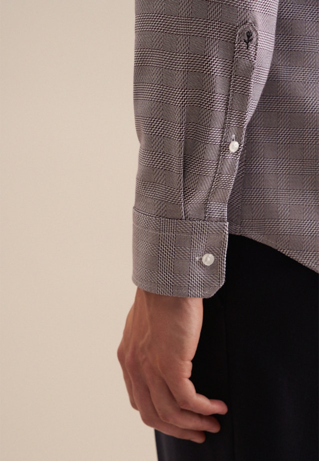 Shaped Chemise d'affaires carreaux in Lilas |  Seidensticker Onlineshop