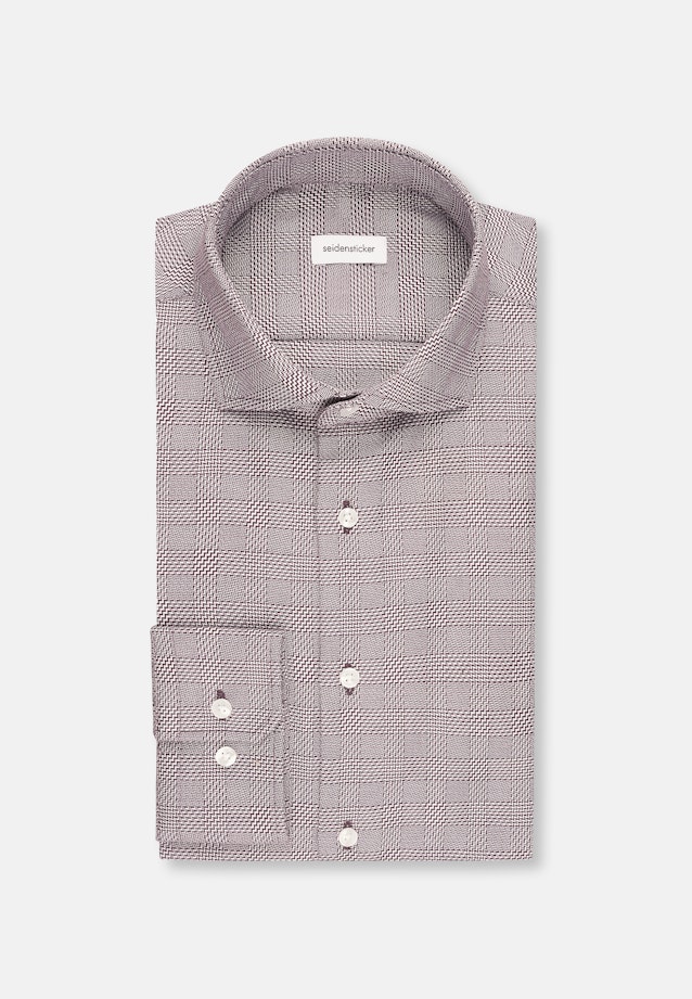 Shaped Chemise d'affaires carreaux in Lilas |  Seidensticker Onlineshop