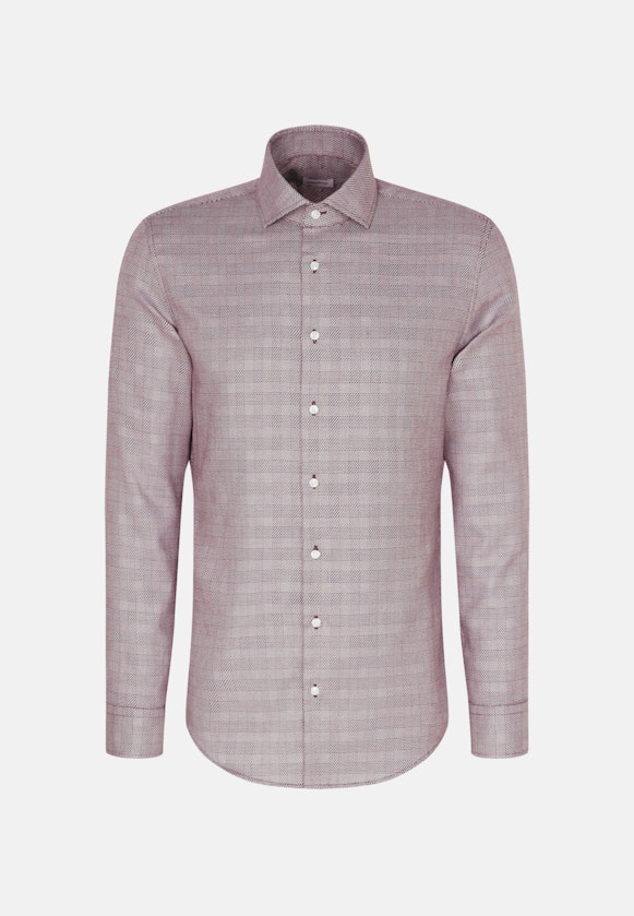 Shaped Chemise d'affaires carreaux in Lilas |  Seidensticker Onlineshop