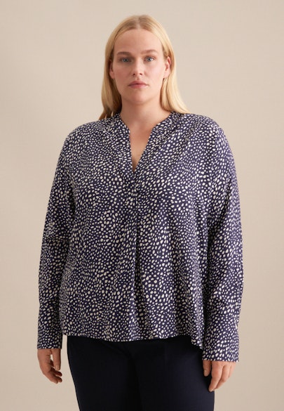 Tunika Druck in Dunkelblau |  Seidensticker Onlineshop