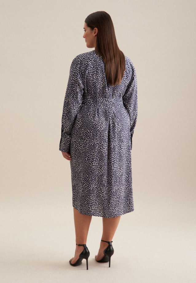 Curvy Robe Regular Manche Longue in Bleu Foncé |  Seidensticker Onlineshop