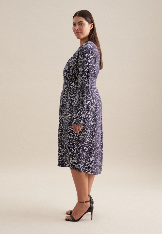 Curvy Robe Regular Manche Longue in Bleu Foncé |  Seidensticker Onlineshop