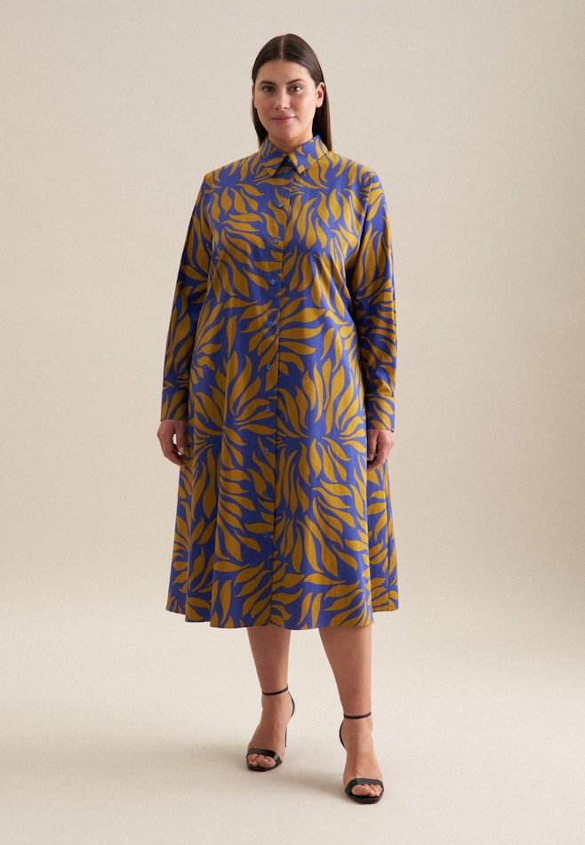 Grande taille Collar Dress in Yellow | Seidensticker online shop