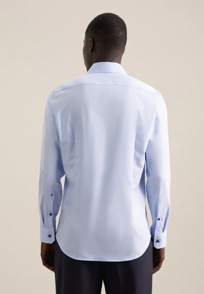 Shaped Business shirt Uni in Light Blue | Seidensticker online shop