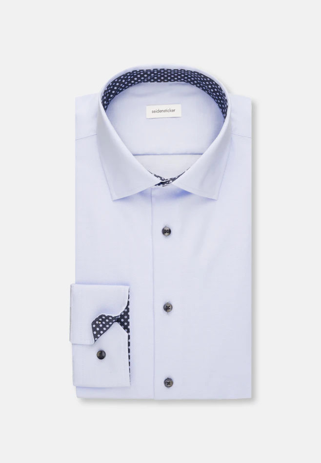 Shaped Chemise d'affaires Uni dans Bleu Clair | Boutique en ligne Seidensticker