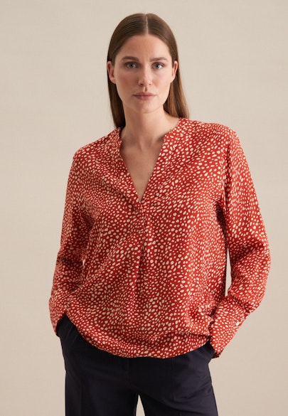 Tunika Druck in Rot |  Seidensticker Onlineshop