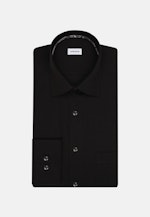 Non-iron Structure Business Shirt in Comfort with Kent-Collar in Black |  Seidensticker Onlineshop