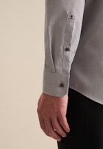 Non-iron Structure Business Shirt in Comfort with Kent-Collar in Grey |  Seidensticker Onlineshop