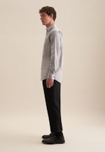 Non-iron Structure Business Shirt in Comfort with Kent-Collar in Grey |  Seidensticker Onlineshop